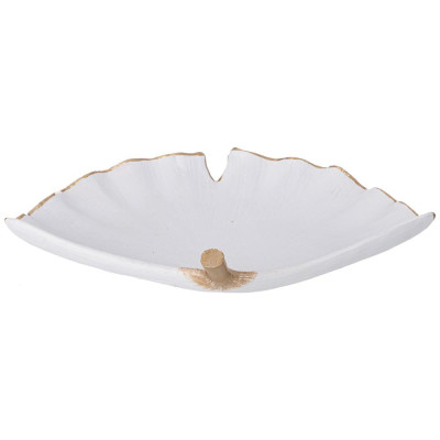 Блюдо декоративное "LEAF" цвет:белый 23*16,5*3,8см LEFARD 248-087-2