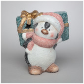 Фигурка "ПИНГВИН С ПОДАРКАМИ" с led-подсветкой 12*8*13 см LEFARD 248-161