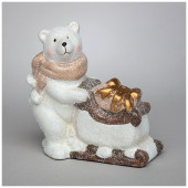 Фигурка "БЕЛЫЙ МИШКА" 13,5*6,5*13 см LEFARD 248-172