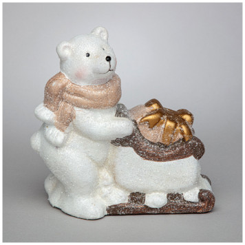 Фигурка "БЕЛЫЙ МИШКА" 13,5*6,5*13 см LEFARD 248-172-1