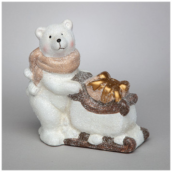 Фигурка "БЕЛЫЙ МИШКА" 13,5*6,5*13 см LEFARD 248-172