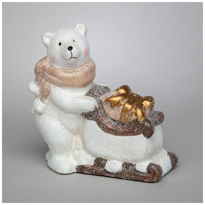 Фигурка "БЕЛЫЙ МИШКА" 13,5*6,5*13 см LEFARD 248-172