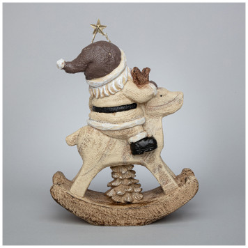 Фигурка "ДЕД МОРОЗ НА ОЛЕНЕ" с led-подсветкой 22,7*9,8*28,5 см LEFARD 248-175-2