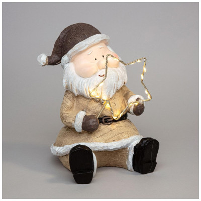 Фигурка "ДЕД МОРОЗ" с led-подсветкой 15,5*16,5*21,3 см LEFARD 248-176-1