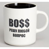 Кружка 540мл "BOSS РЕШУ ЛЮБОЙ ВОПРОС" 9.5*7.6*11.1cm LEFARD 260-1028