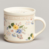 Кружка с крышкой spring FLOWERS 390мл. (кор=24шт.) LEFARD 260-1036