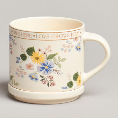 Кружка с крышкой spring FLOWERS 390мл. (кор=24шт.) LEFARD 260-1036-2