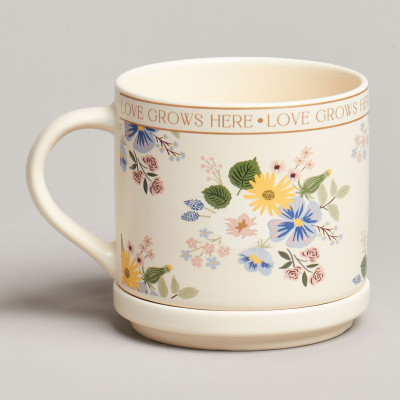 Кружка с крышкой spring FLOWERS 390мл. (кор=24шт.) LEFARD 260-1036-4