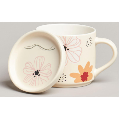 Кружка с крышкой flovers 390мл. (кор=24шт.) LEFARD 260-1038-1