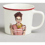 Кружка "ЭТА ДЕВОЧКА МОЖЕТ ВСЁ" 370мл LEFARD 260-1040