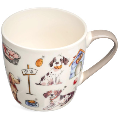 Набор для завтрака "DOGS", 2 пр.: салатник 500мл, кружка 345мл LEFARD 260-1055-3