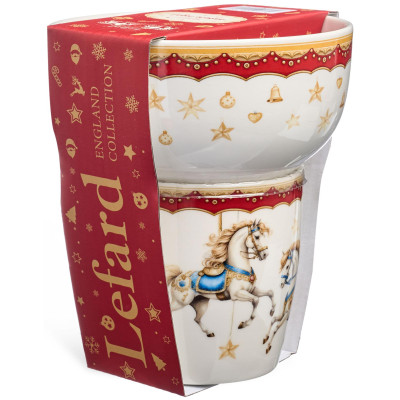 Набор для завтрака "КАРУСЕЛЬ", 2 пр.: салатник 500мл, кружка 360мл LEFARD 260-1056-5