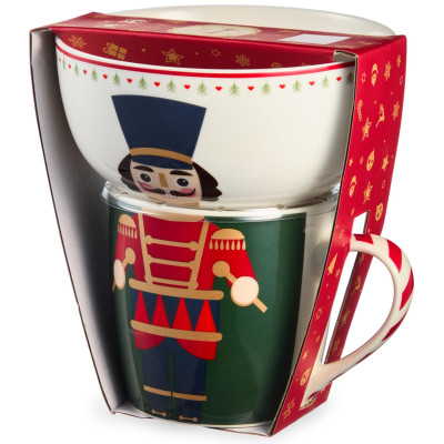 Набор посуды " ЩЕЛКУНЧИК" 2 пр. (кружка 360мл, салатник 500мл) LEFARD 260-1064-9