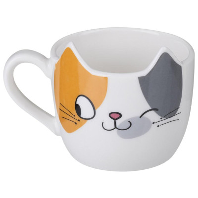 Набор для завтрака "CAT", 2 пр.: кружка 190 мл, тарелка 18*12 см LEFARD 260-1117-1