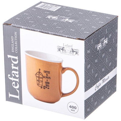 Кружка "COFFEE IS ALWAYS" 400мл LEFARD 260-887