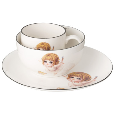 Набор посуды я танцую, 3 пр.: салатник 470мл, тарелка 20см, кружка 220мл LEFARD 260-940-5