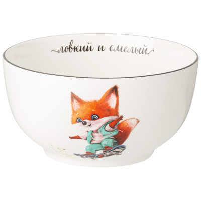 Набор посуды ловкий и смелый, 3 пр.: салатник 470мл, тарелка 20см, кружка 220мл LEFARD 260-945-3