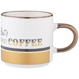 Кружка "BUT FIRST COFFEE" 390 мл белая LEFARD 260-970