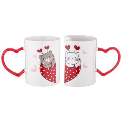 Набор из 2 кружек " СЧАСТЛИВЫ ВМЕСТЕ" 260 мл LEFARD 260-974-1