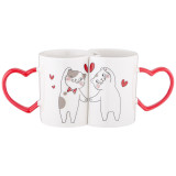 Набор из 2 кружек "ДАВАЙ ОБНИМЕМСЯ" 260 мл LEFARD 260-975