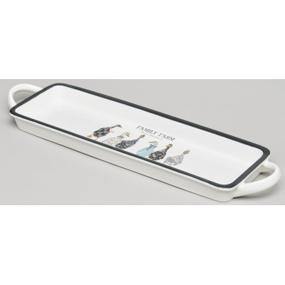 Блюдо с ручками "FAMILY FARM" прямоуг. 42*12*3,5 см (кор=16шт.) LEFARD 263-1259