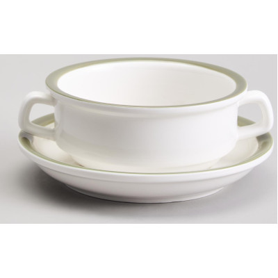 Бульонница с блюдцем "FAMILY HOUSE" 250 мл 15*6 см (кор=16наб.) LEFARD 263-1306-2