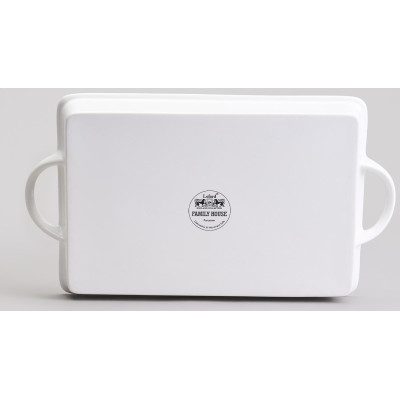 Блюдо с ручками "FAMILY HOUSE" прямоуг. 35,5*20*4 см (кор=12шт.) LEFARD 263-1317-3