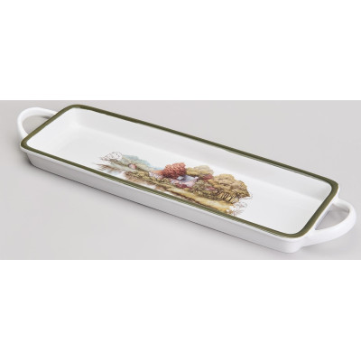 Блюдо с ручками "FAMILY HOUSE" прямоуг. 42*12*3,5 см (кор=16шт.) LEFARD 263-1320