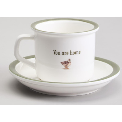 Чайная пара " FAMILY HOUSE" 200 мл (мал.уп.=2наб./кор=24наб.) LEFARD 263-1323-1