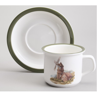 Чайная пара " FAMILY HOUSE" 200 мл (мал.уп.=2наб./кор=24наб.) LEFARD 263-1323-2