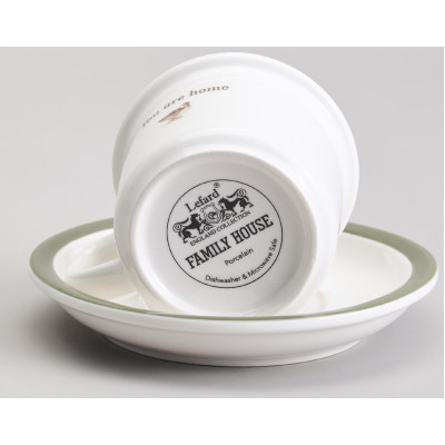 Чайная пара " FAMILY HOUSE" 200 мл (мал.уп.=2наб./кор=24наб.) LEFARD 263-1323-3