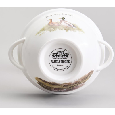 Салатник с ручками " FAMILY HOUSE" 300 мл 14*12*6, 5 см (мал.уп.=2шт./кор=32шт.) LEFARD 263-1328-3