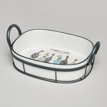 Форма на метал.подставке "FAMILY FARM" 30*19*9,5 cm LEFARD 263-1370