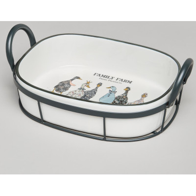 Форма на метал.подставке "FAMILY FARM" 30*19*9,5 cm LEFARD 263-1370