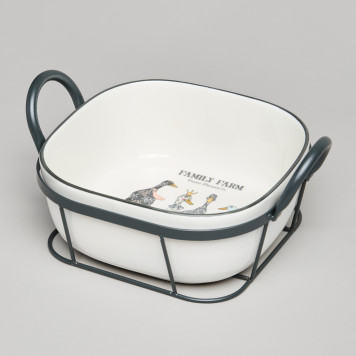 Форма на метал.подставке "FAMILY FARM" 26,5*21*12,5 cm LEFARD 263-1371