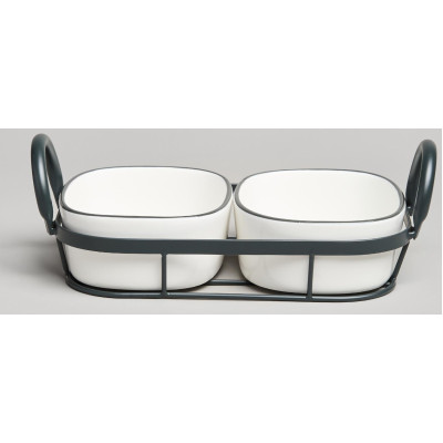 Набор форм на метал.подставке "FAMILY FARM" 2 шт. 28,5*16*8,5 cm LEFARD 263-1373-3