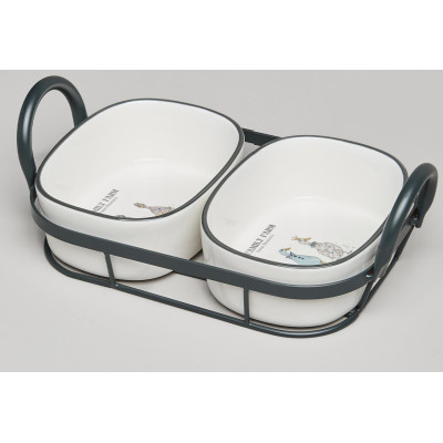 Набор форм на метал.подставке "FAMILY FARM" 2 шт. 28,5*16*8,5 cm LEFARD 263-1373