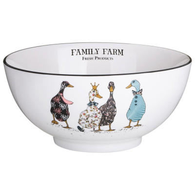 Салатник "FAMILY FARM" 20,5*9,5 см (кор=16шт.) LEFARD 263-1411