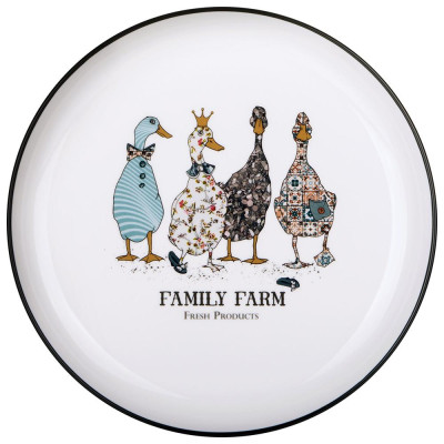 Тарелка закусочная "FAMILY FARM" 20*2 см (кор=36шт.) LEFARD 263-1414