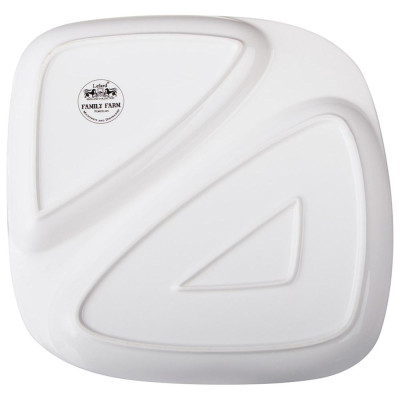 Тарелка обеденная "FAMILY FARM" 2 секции 26*2,5 см (кор=12шт.) LEFARD 263-1416-2