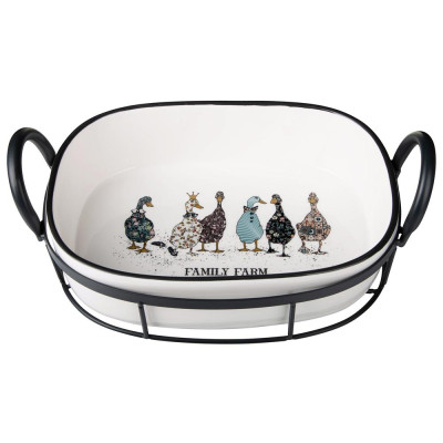 Форма на метал.подставке "FAMILY FARM" 30*19*9,5 cm LEFARD 263-1419