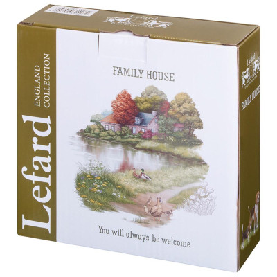 Тарелка суповая "FAMILY HOUSE" 570 мл 18*5,2 см в форме салатника (кор=24шт.) LEFARD 263-1426-2