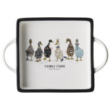 Блюдо с ручками "FAMILY FARM" квадрат. 25,5*18*4 см (кор=18шт.) LEFARD 263-1437