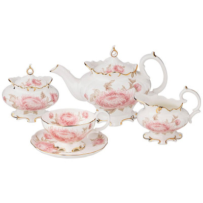 Чайный сервиз "АСТРА" на 6 пер. 15 пр. 800/350/200/250 мл (кор=2наб.) LEFARD 264-1049