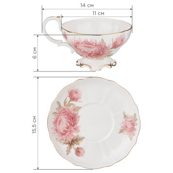 Чайный набор "АСТРА" на 6 пер. 12 пр. 250 мл (кор=6наб.) LEFARD 264-1050-1