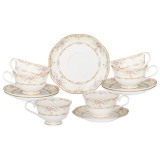 Чайный набор "ЦВЕТОЧНАЯ АЛЛЕЯ" на 6 пер. 12 пр. 250 мл (кор=12наб.) LEFARD 264-1056