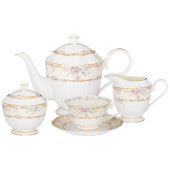 Чайный сервис "ЦВЕТОЧНАЯ АЛЛЕЯ" на 6 пер. 15 пр. 900/300/250/250мл (кор=2наб.) LEFARD 264-1057