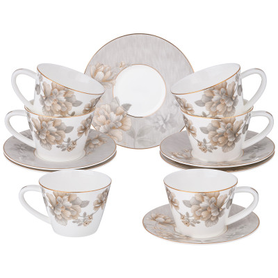 Чайный набор " ОЧАРОВАНИЕ" на 6 пер. 12 пр. 220 мл (кор=6наб.) LEFARD 264-1165