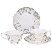 Чайный набор "НЕЖНОСТЬ" на 2 пер. 4 пр. 250 мл (кор=12наб.) LEFARD 264-1174