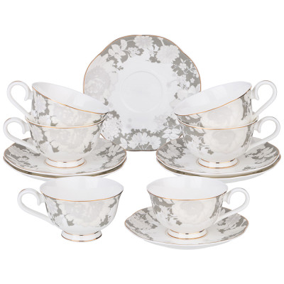 Чайный набор "НЕЖНОСТЬ" на 6 пер. 12 пр. 250 мл (кор=6наб.) LEFARD 264-1175